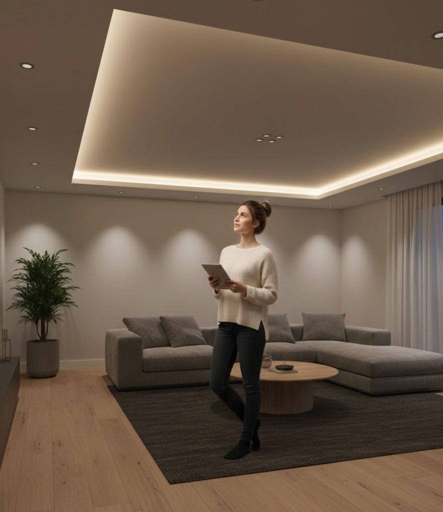  LED Cove Lighting for Soft Ceiling Glow