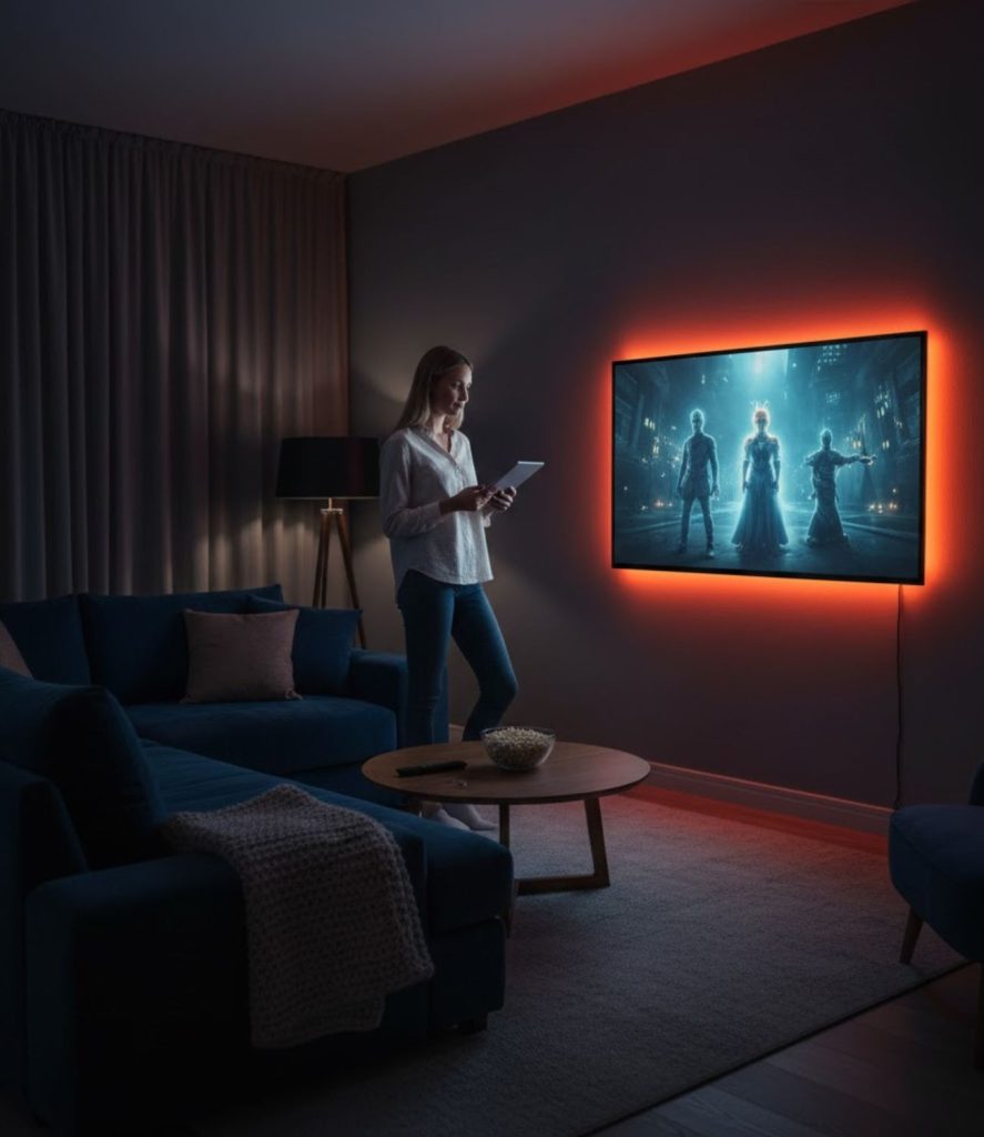 LED Strip Lights Behind the TV