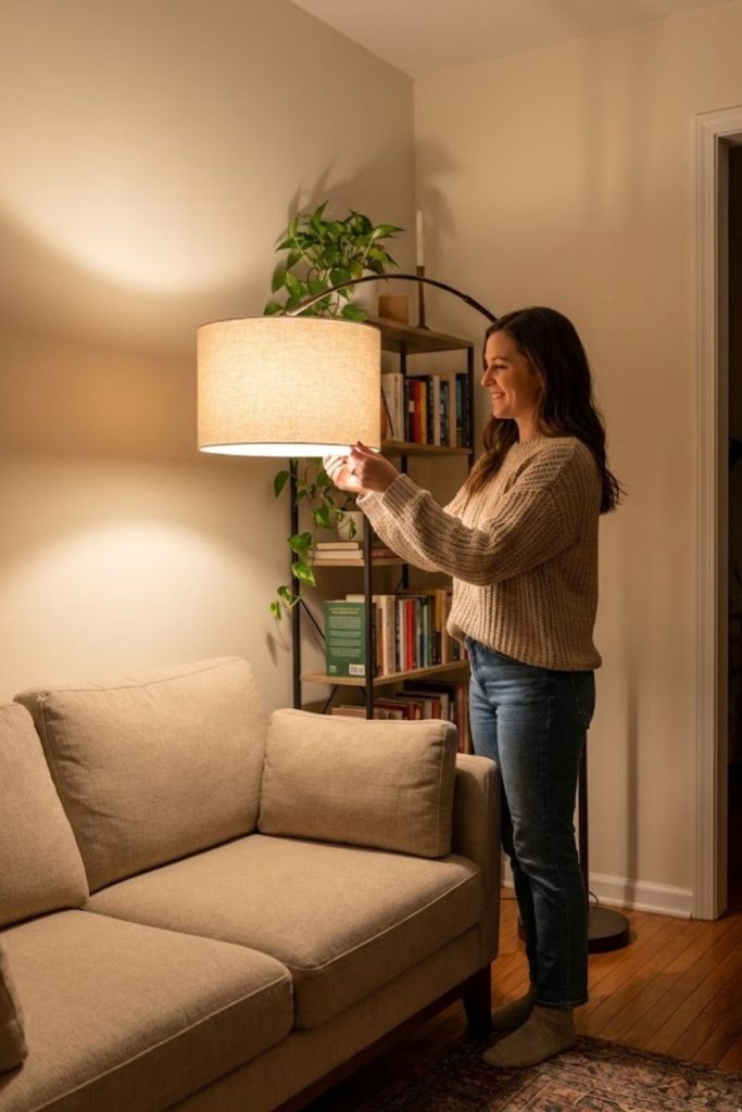 Layer with Floor Lamps