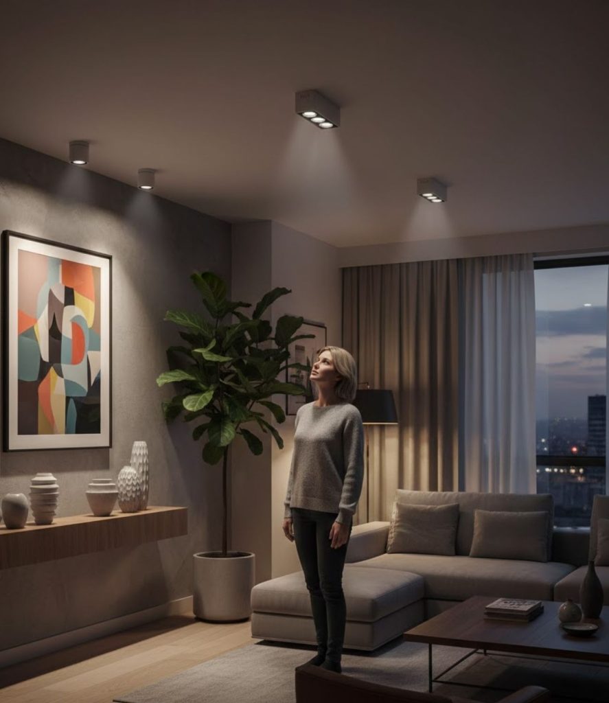Use Adjustable Spotlights for Accent Lighting