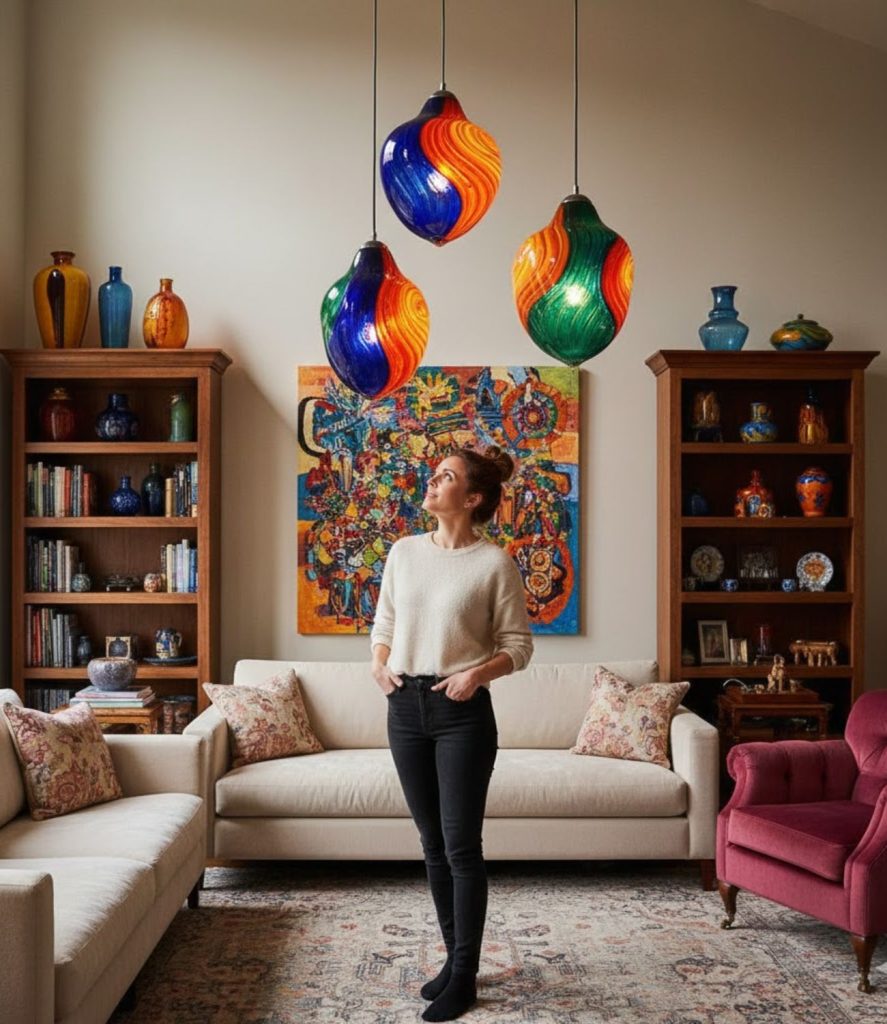 Use Art Glass Pendants to Add Color and Personality