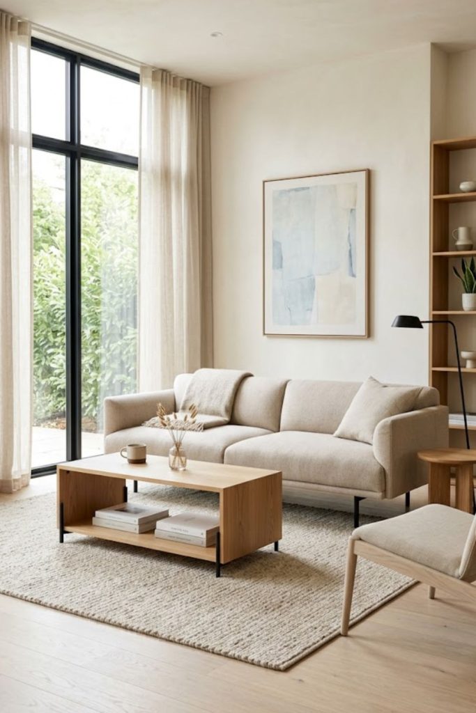 Use Clean-Lined Furniture