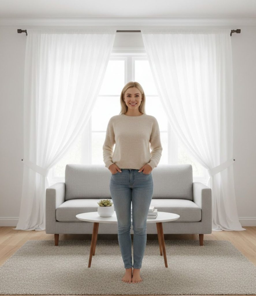 Use Curtains to Add Height