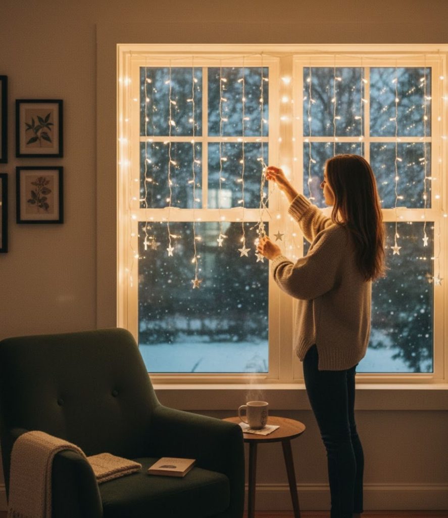 Use Fairy Lights Across Windows