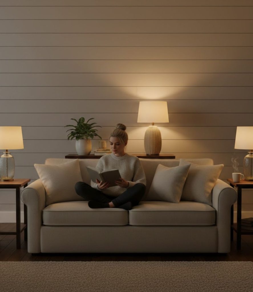 Use Layered Table Lamps to Create Cozy Corners
