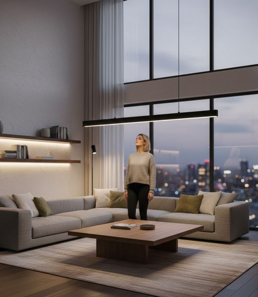 Use Linear Suspension Lighting for Minimalist Style