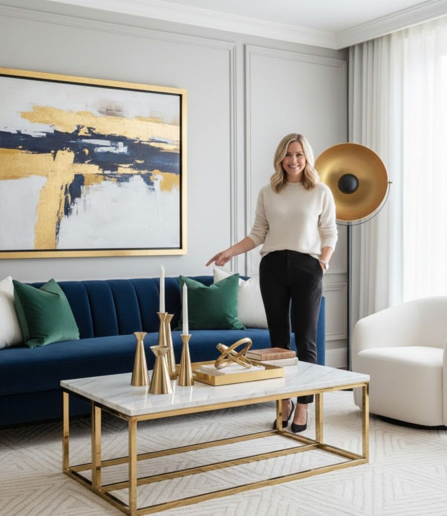 Use Metallic Accents for a Touch of Glamour