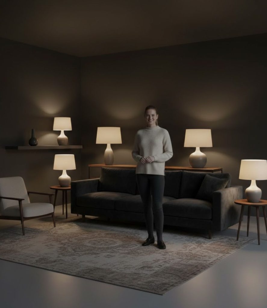 Use Multiple Table Lamps for Layered Illumination