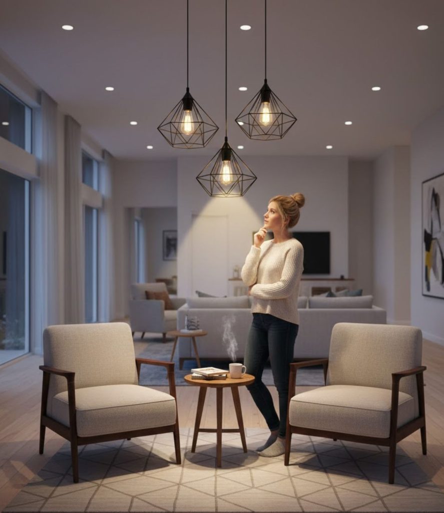 Use Pendant Lights to Define Functional Zones