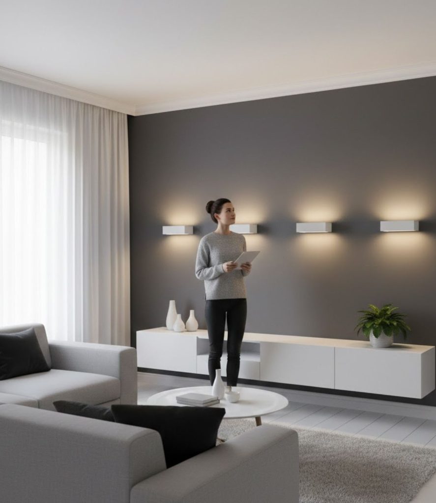  Use Uplighting Wall Fixtures to Increase Room Height