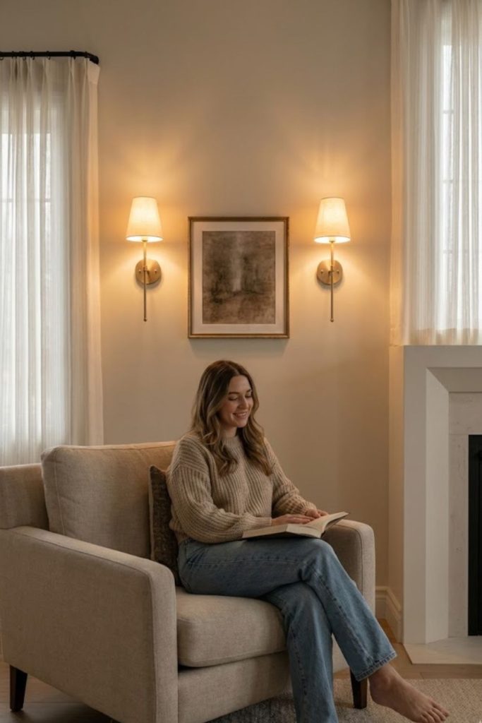 Use Wall Sconces for Soft, Indirect Glow