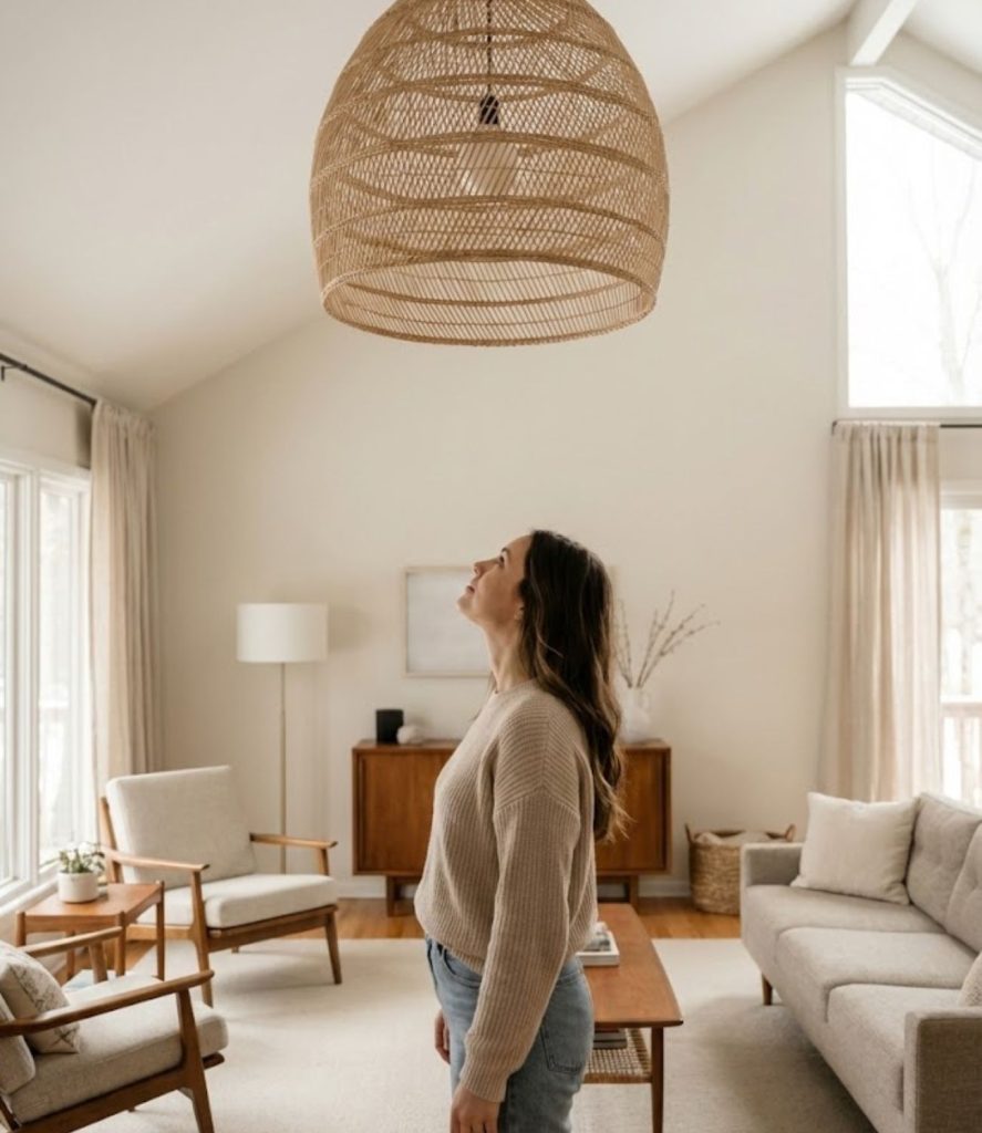 Use a Single Oversized Pendant as a Focal Point