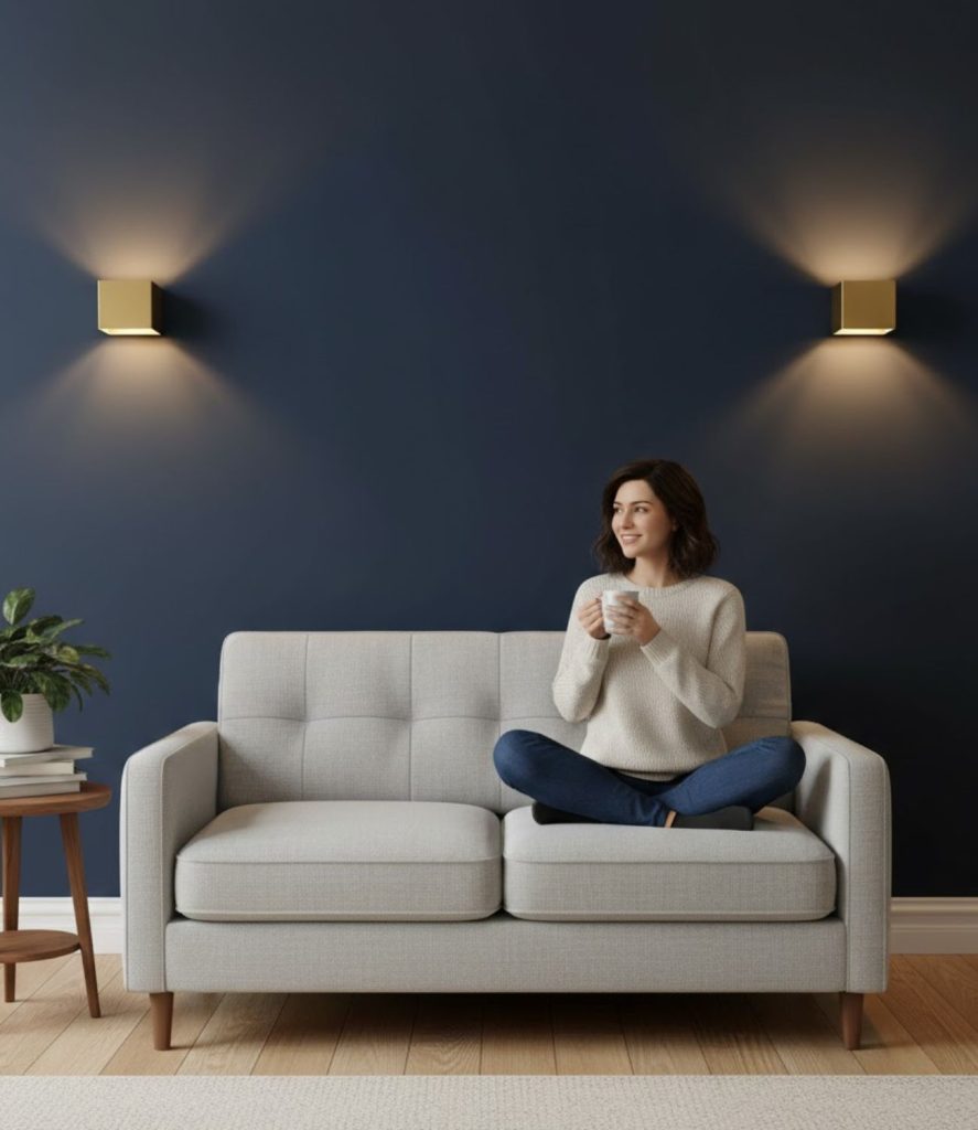 Use sconces to free up floor and table space