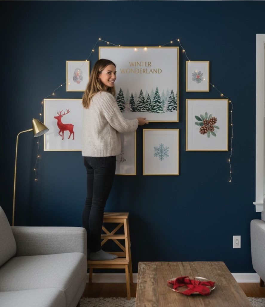 Install Wall-Hanging Christmas Art