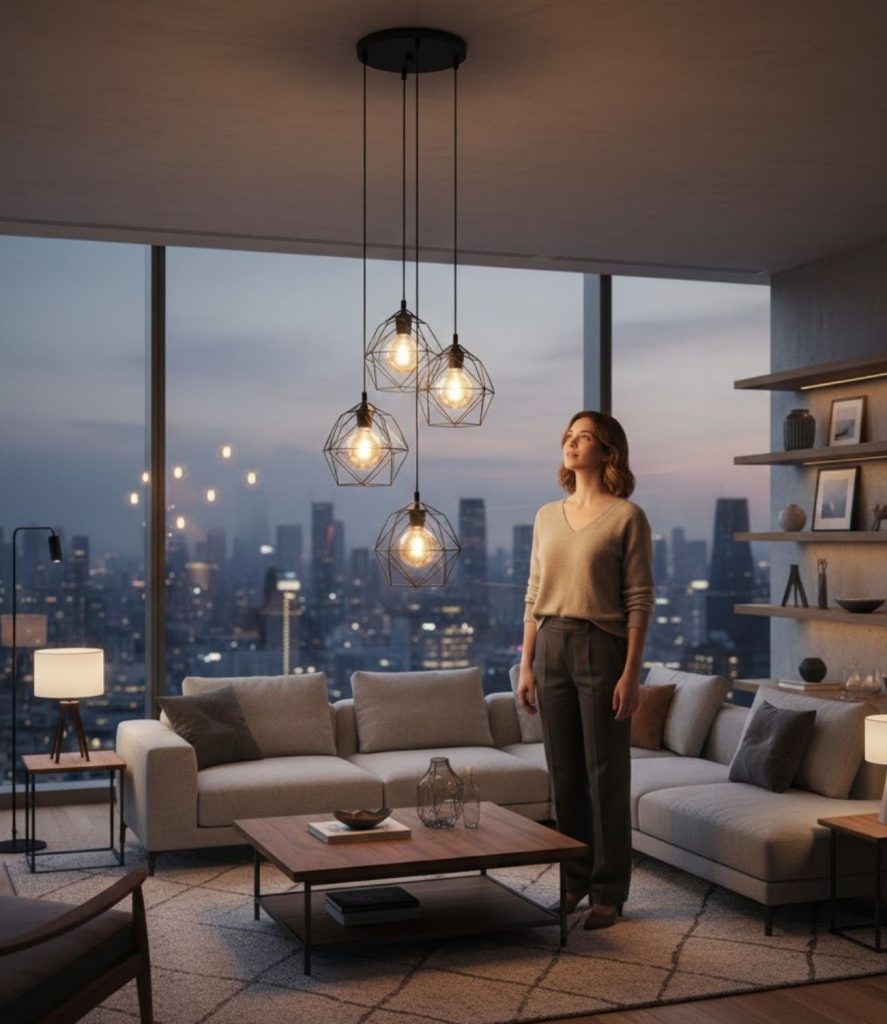 Combine Pendant Clusters Over Seating Areas