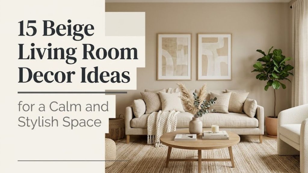 15 Beige Living Room Decor Ideas