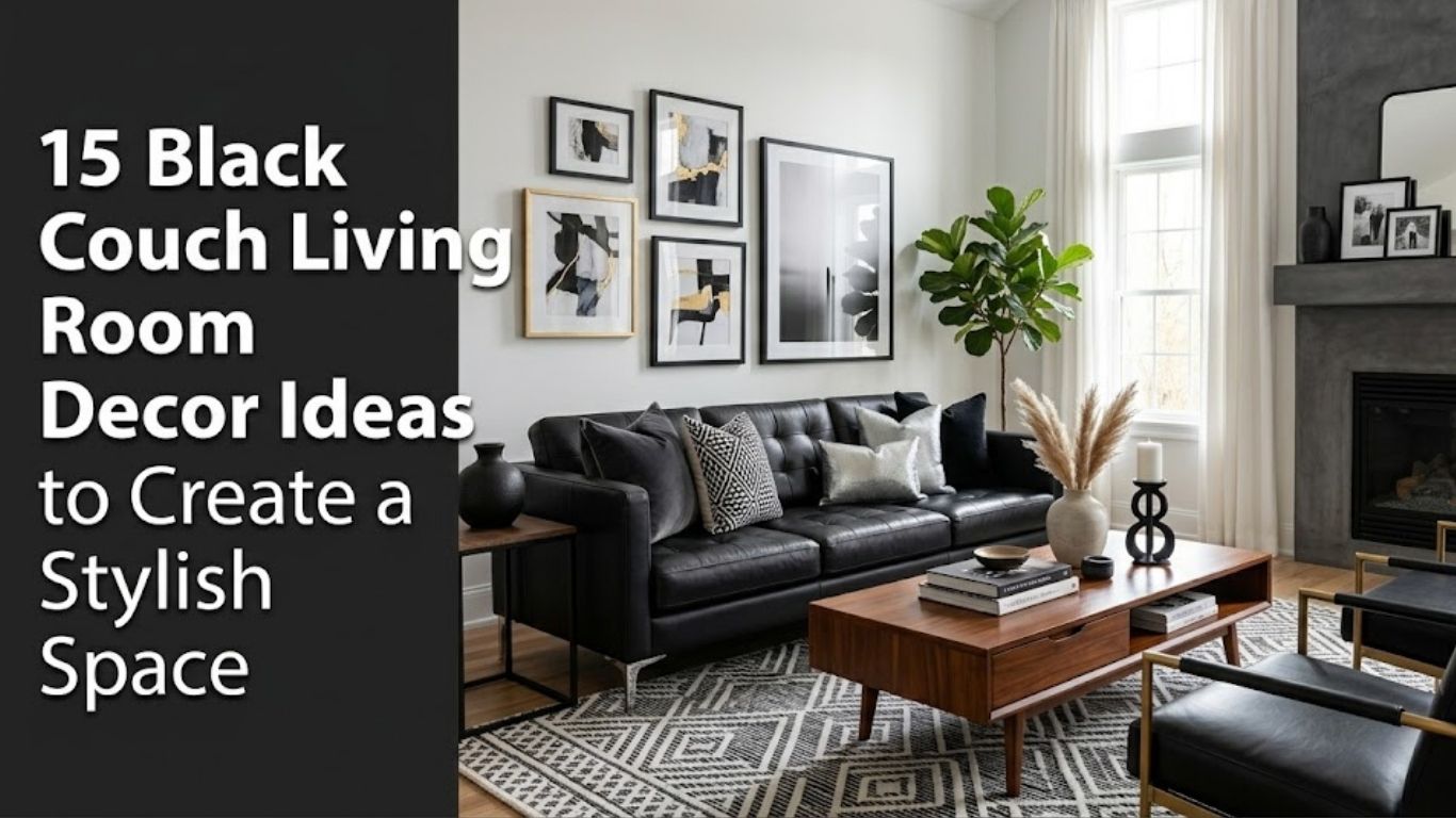 15 Black Couch Living Room Decor Ideas to Create a Stylish