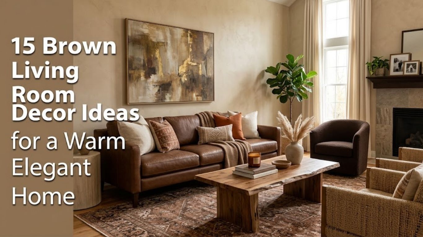 15 Brown Living Room Decor Ideas for a Warm Elegant Home
