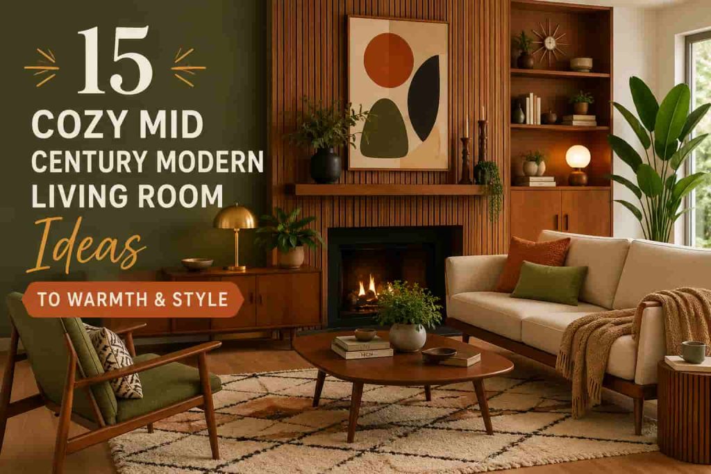 15 Cozy Mid Century Modern Living Room Ideas 