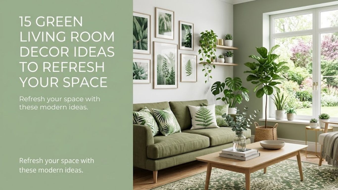 15 Green Living Room Decor Ideas to Refresh Your Space