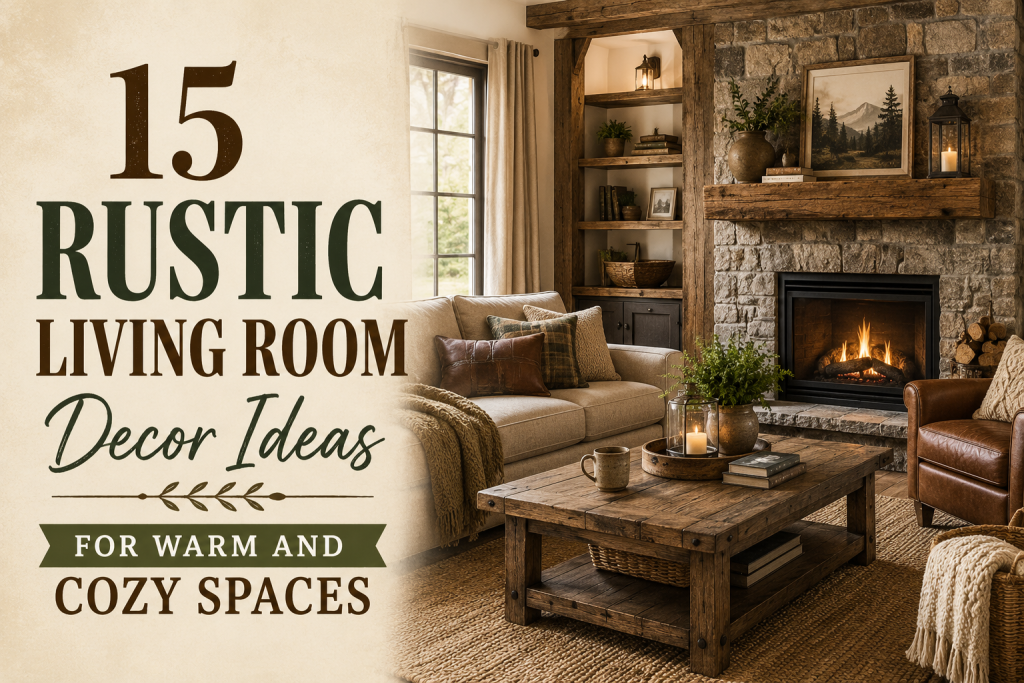 15 Rustic Living Room Decor Ideas 