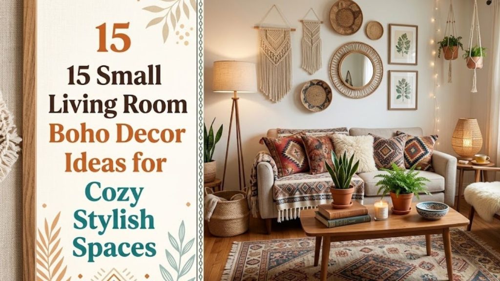 15 Small Living Room Boho Decor Ideas