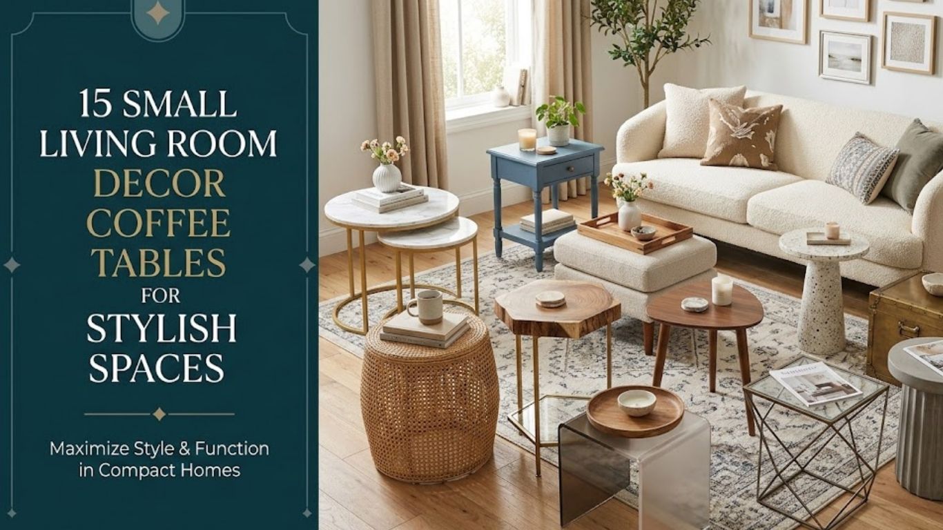 15 Small Living Room Decor Coffee Tables for Stylish Spaces