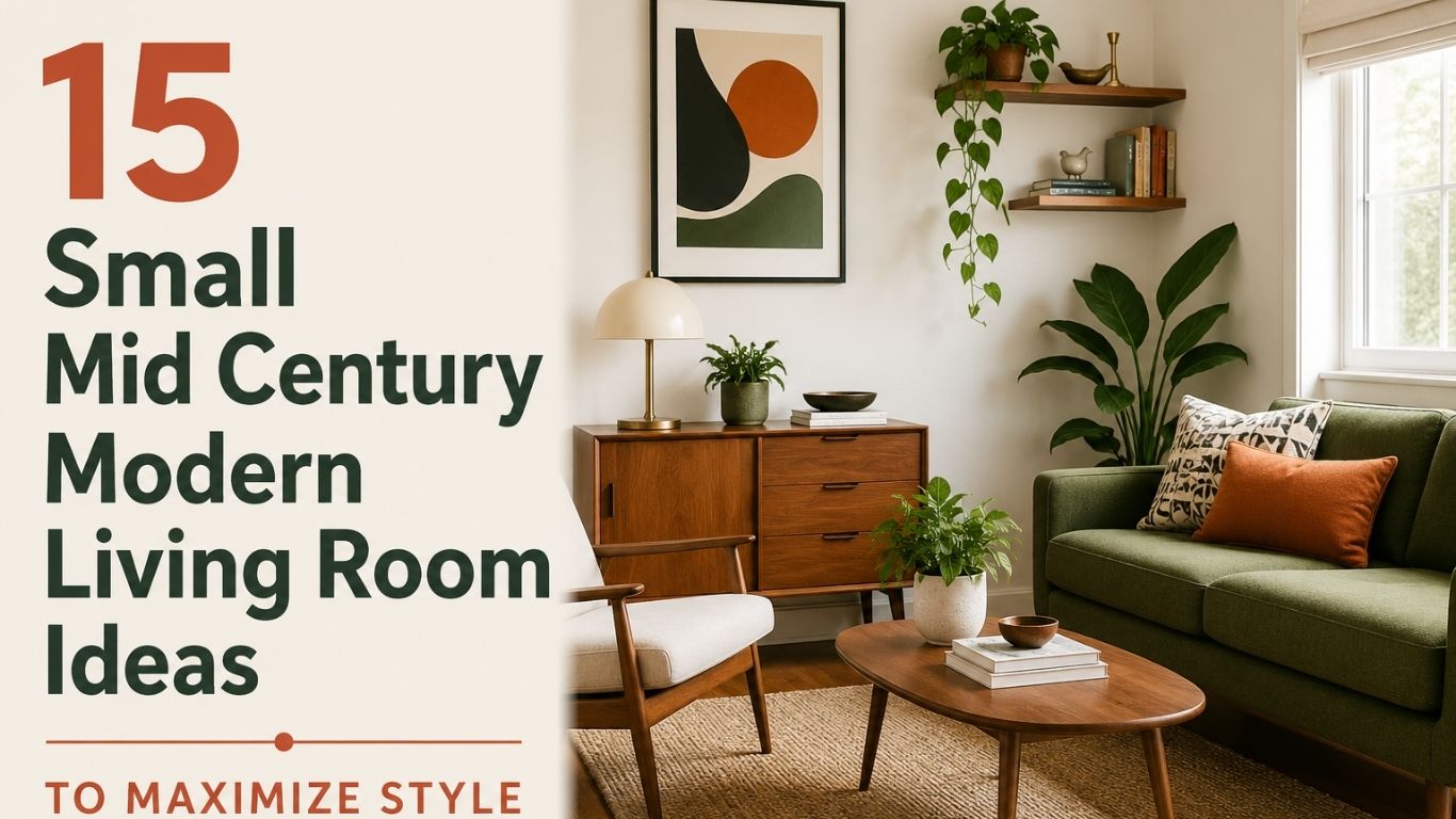 15 Small Mid Century Modern Living Room Ideas to Maximize Style