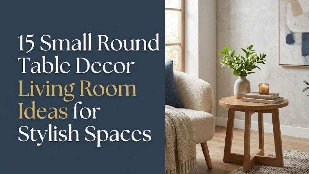 15 Small Round Table Decor Living Room Ideas