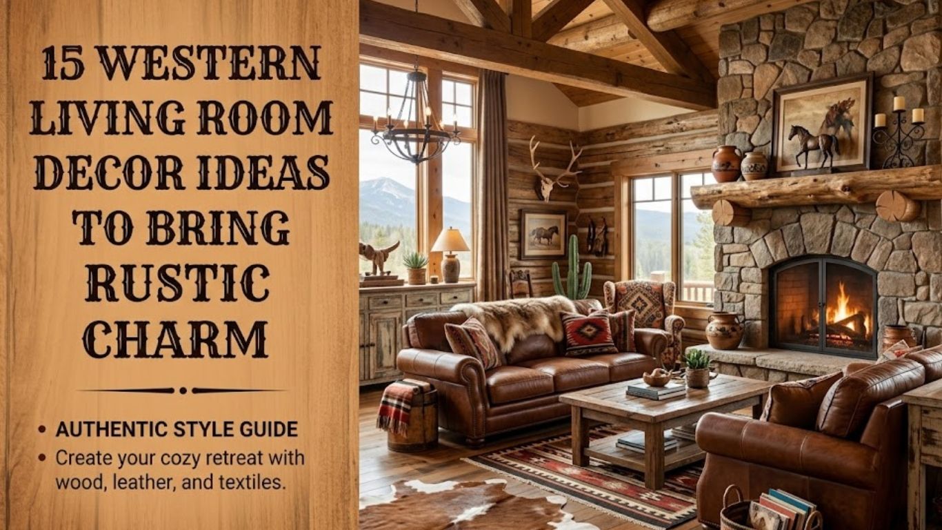 15 Western Living Room Decor Ideas to Bring Rustic Charm