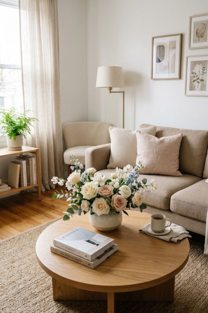 A Low Floral Arrangement