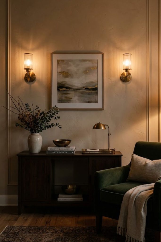 Add Sconces for Subtle Accent Lighting