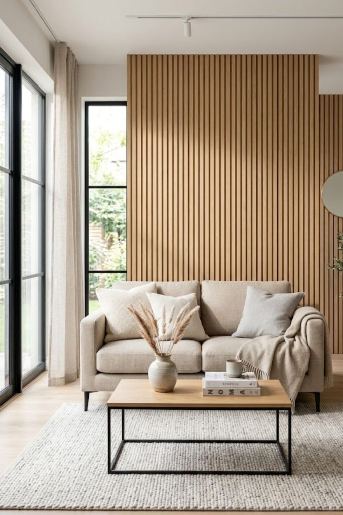 Add Wooden Wall Panels or Slats