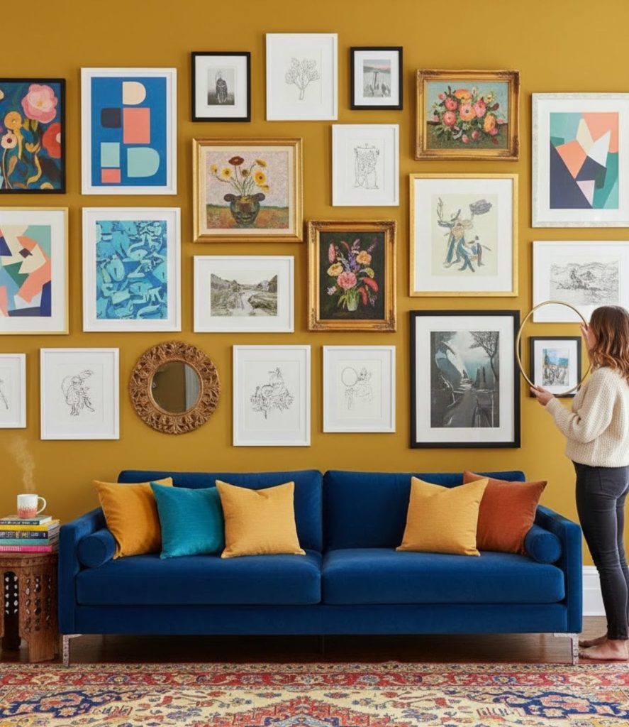 Create a Colourful Gallery Wall