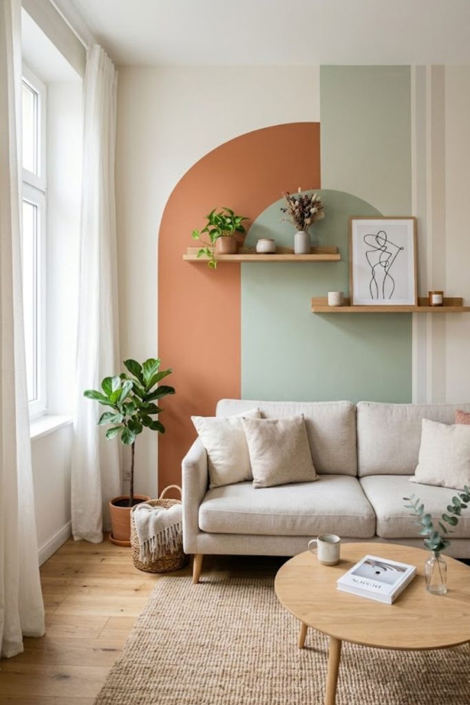  Create a Mini Accent Wall with Paint