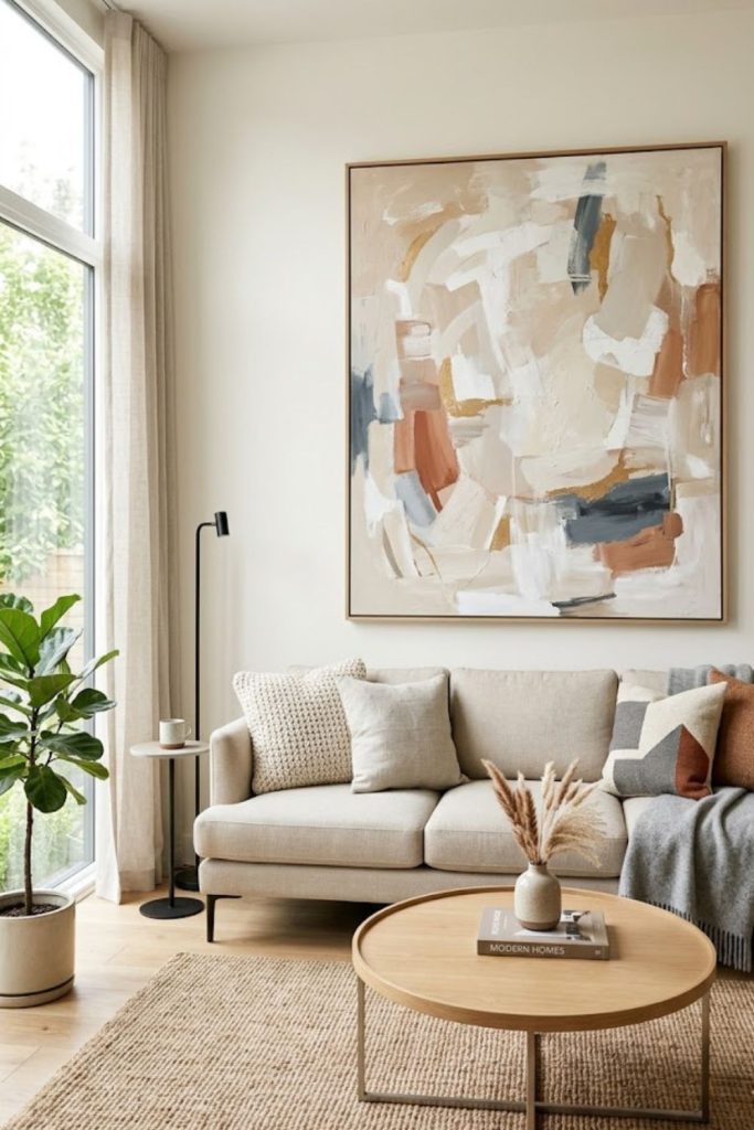 Hang Oversized Art for a Clean, Modern Look