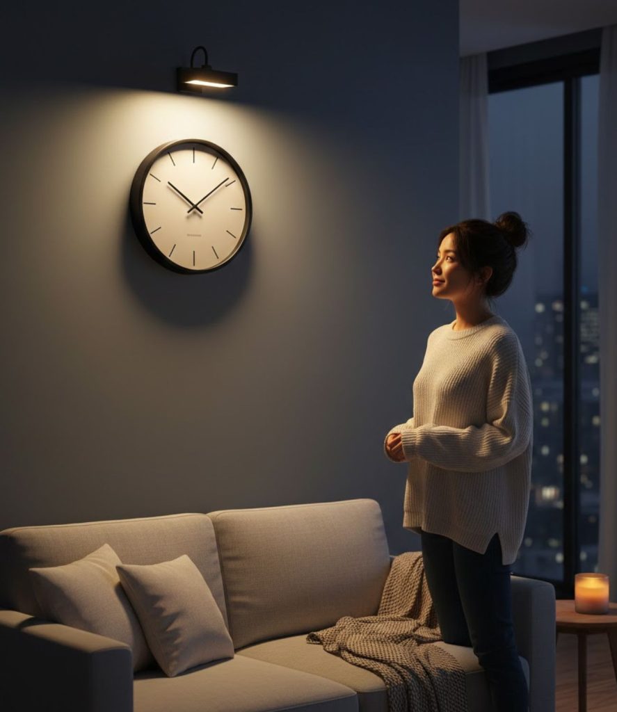  Highlight the Clock with Accent Lighting