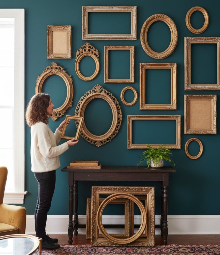Incorporate Vintage Frames and Photo Displays