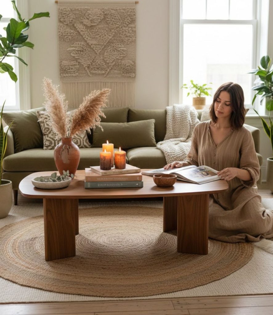 Add Organic-Shaped Coffee Tables