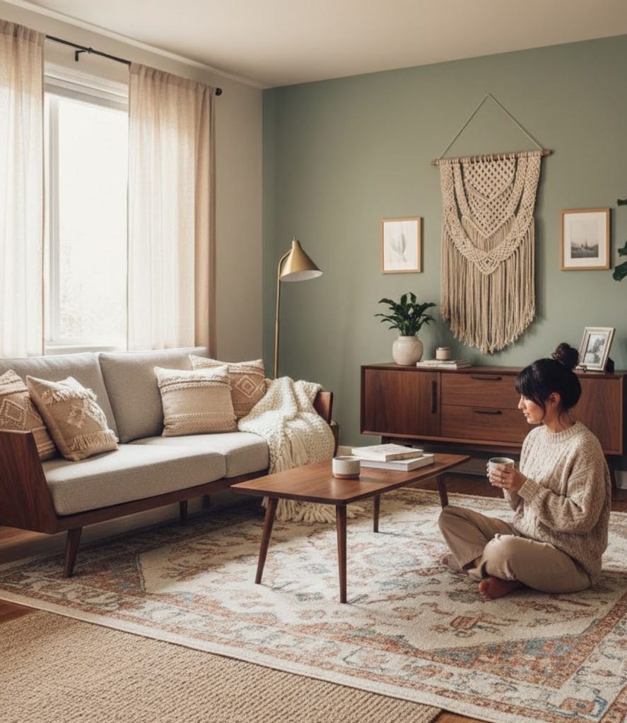 Mix Clean-Lined Furniture With Layered Textiles