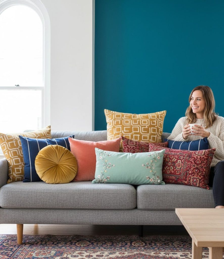 Mix and Match Colourful Throw Pillows