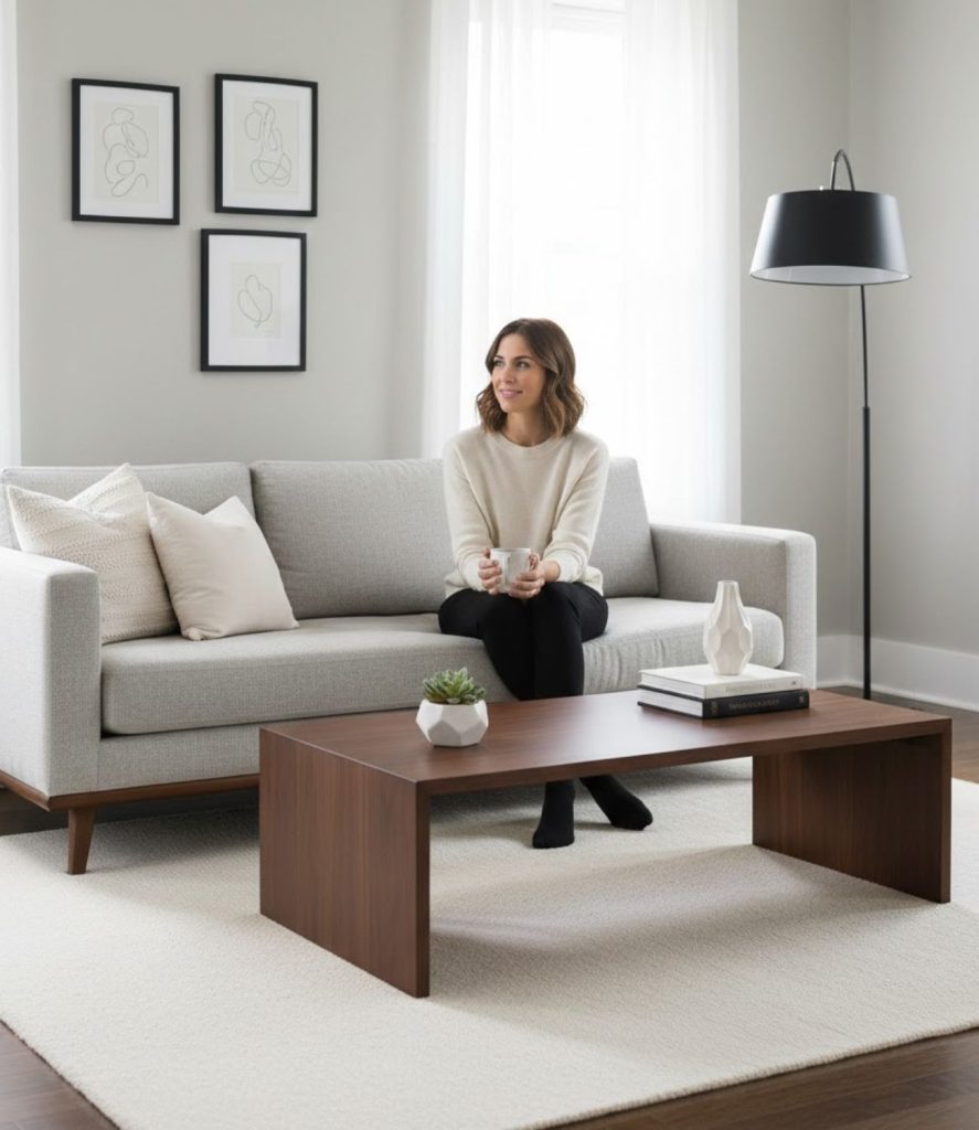 Modern Elegant Living Room with Minimal Decor