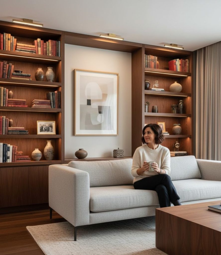 Modern Elegant Living Room with Personal Touches