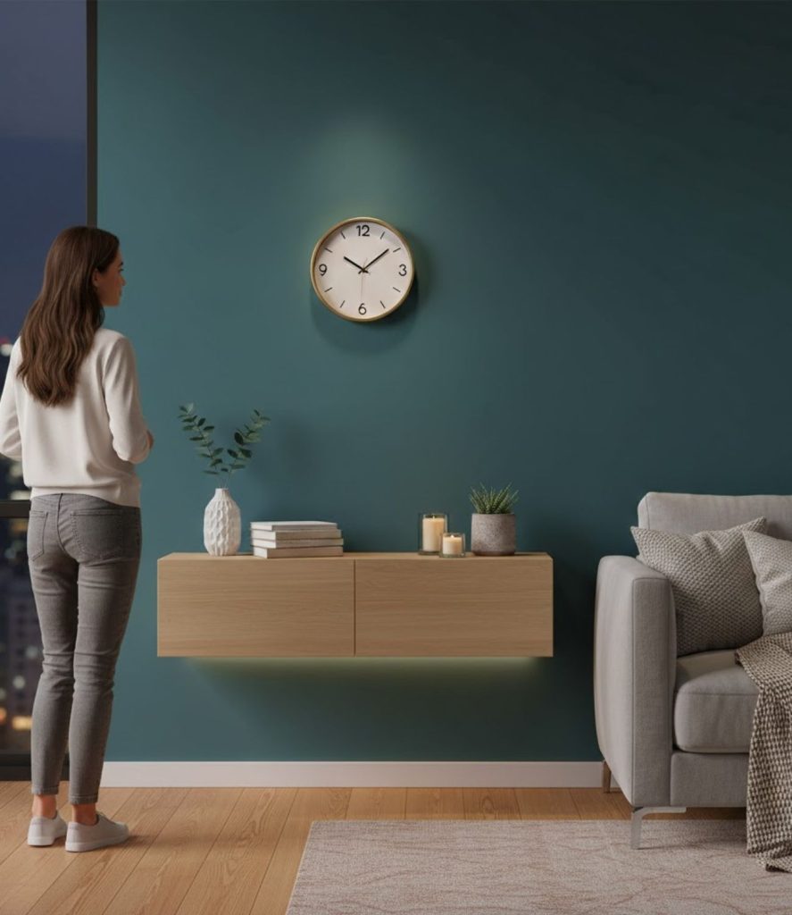 Place the Clock Above a Console Table