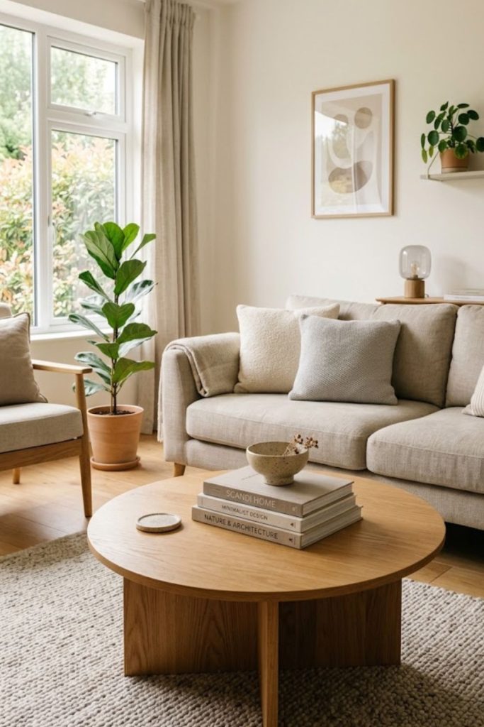 Small Living Room Decor Coffee Tables with Books as Decor