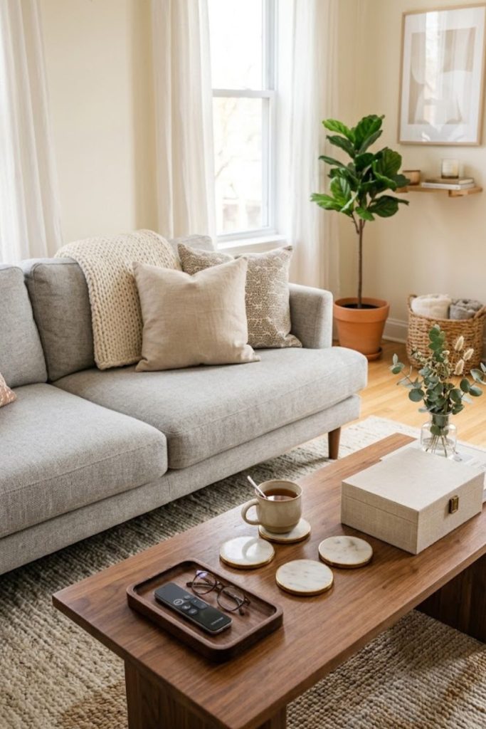 Small Living Room Decor Coffee Tables with Functional Styling