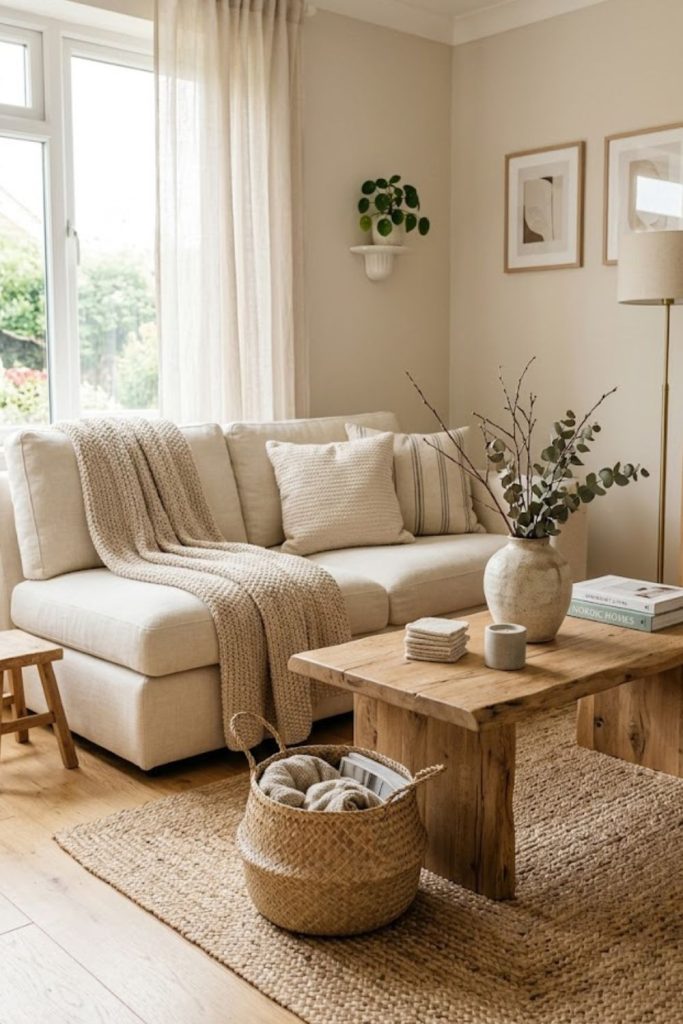 Small Living Room Decor Coffee Tables with Natural Materials