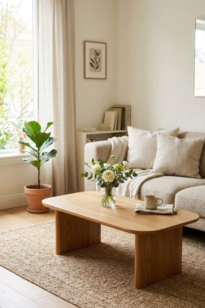 Small Living Room Decor Coffee Tables with Seasonal Decor