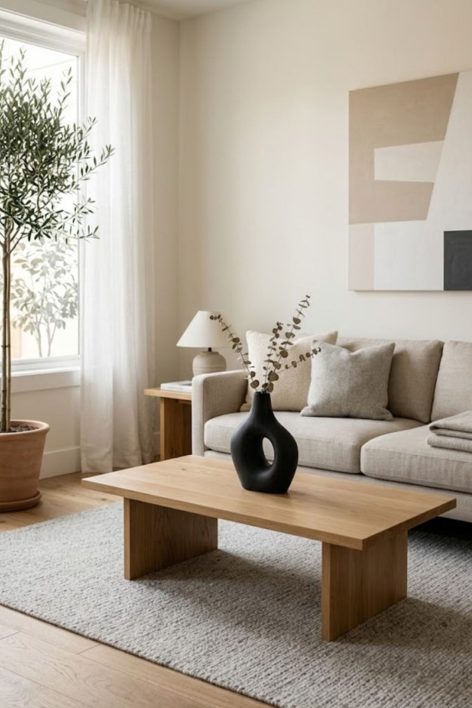 Small Living Room Decor Coffee Tables with a Single Statement Piece