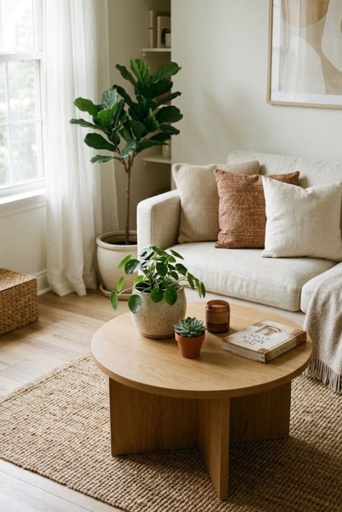 Small Potted Plant for Natural Warmth